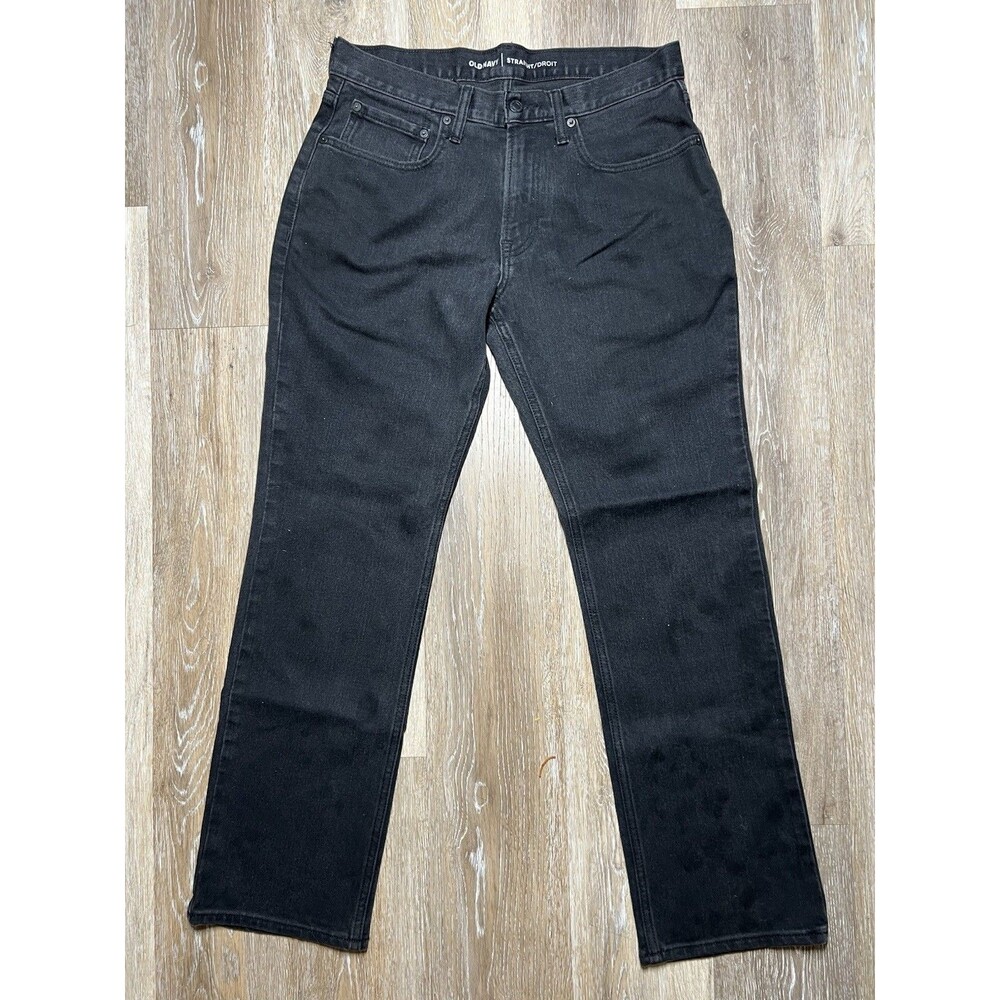 Old Navy Men's Straight Jeans Black 30x30